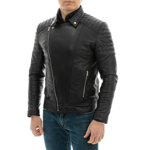 Chiodo biker vera pelle - chiodo, in