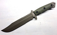 HALFBREED BLADES Large Infantry Knife OD Green coltello nuovo Stock
