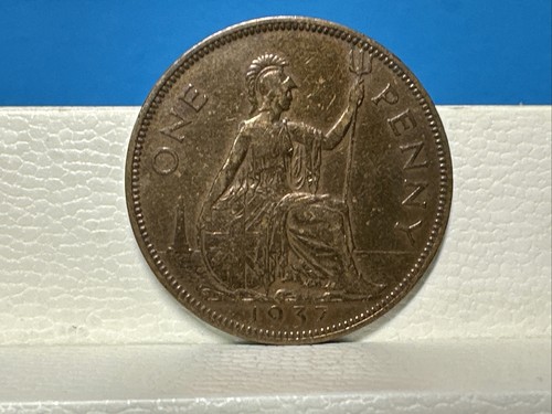 Moneta one penny 1937 - moneta, regno