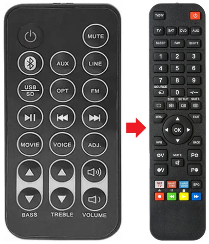 Telecomando adatto per pure - telecomando,