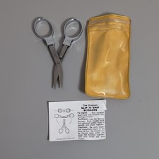 Forbici pieghevoli vintage Slip N Snip punto ago cucito acciaio inox made USA