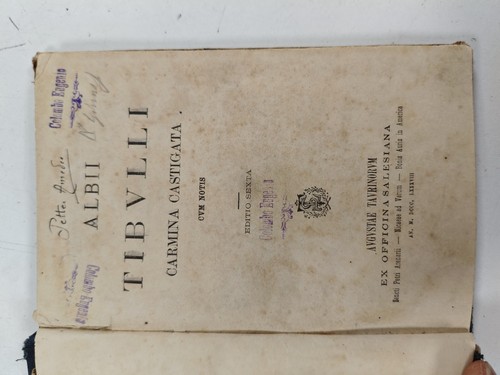 Libro antico latino - , tibullo