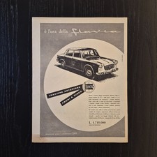 1960 Lancia Flavia - Original AD Advertising 26x33 Pubblicità Vintage