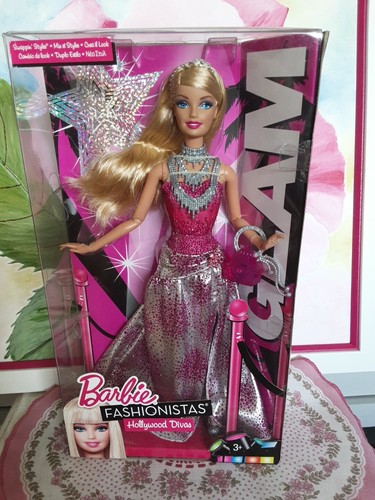 Barbie fashionistas glam doll - barbie,