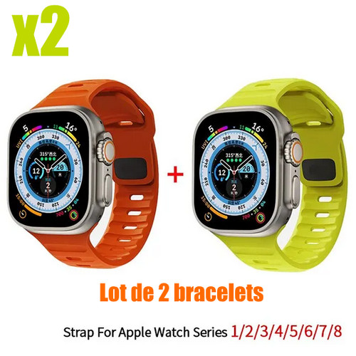 Bracelet silicone montre apple - silicone,