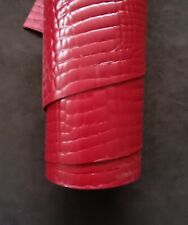 VERA PELLE MEZZO VITELLO STAMPA COCCO MINI -PER BORSE, CALZATURE, CINTURE, HOBBY