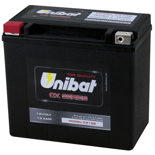 Batteria unibat cx16b - batteria, 19ah