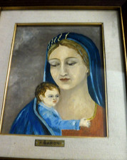 "Madonna con Bambino", olio su