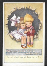 RARA CARTOLINA BAMBINI FIRMATA BERTIGLIA serie 2191