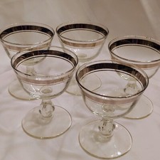 Set of 5 Libbey MOONMIST