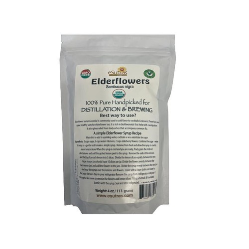 Dried elderflowers 4oz esutras - dried,