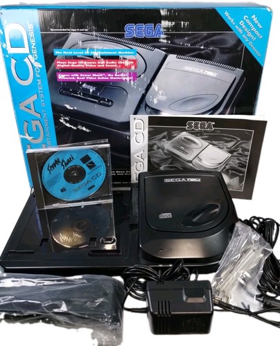 Sega video game system - cd,