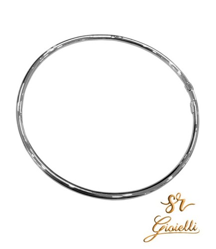 Bracciale rigido oro bianco - in,