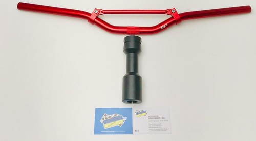 Manubrio naked rosso - con, mozzo