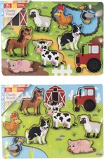 8pz puzzle in legno animali da
