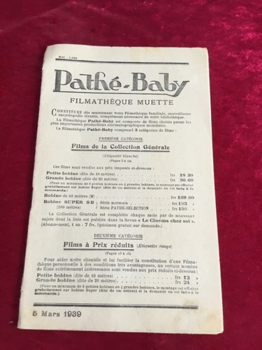 Pathé baby filmatheque - pathé,