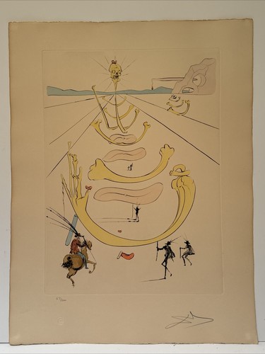 Salvador dali etching - salvador,