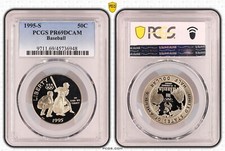USA 1/2 Dollaro 1995 Baseball