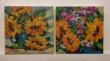 Dipinti ad Olio Girasoli Fiori