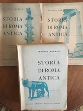 LIBRO STORIA DI ROMA ANTICA TEODORO MOMMSEN SUBALPINA 3 volumi Torino 1943