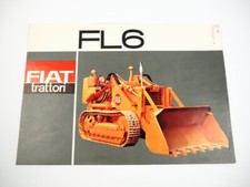 Fiat trattori FL6 caricatore frontale trattore carico brochure 1963