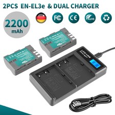 2x EN-EL3e EN-EL3a batteria