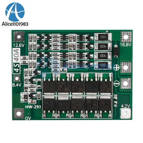 10pcs 40a bms 18650 - 16.8v,