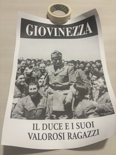 Poster 50x35 mussolini - 50x35, cm