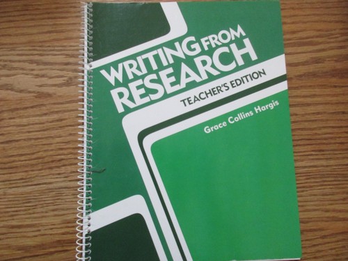 Writing from research - writing,