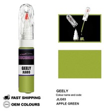 PER GEELY APPLE GREEN JLG03 Ritocco Penna Pittura Pennello Fix Kit Scratch...
