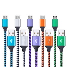 Cavo Micro USB Android Ricarica Core Trasferimento Data per Smart Phone Orologio da Tavolo