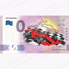 0€ ZERO EURO SOUVENIR BANCONOTA ITALIA 2020 GP TOSCANA MUGELLO - COLORATA