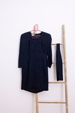 Pierre Bauty - Abito Sartoriale Anni '70 Fatto A Mano 100% Seta