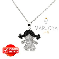 Collana con bimba pendente - , in