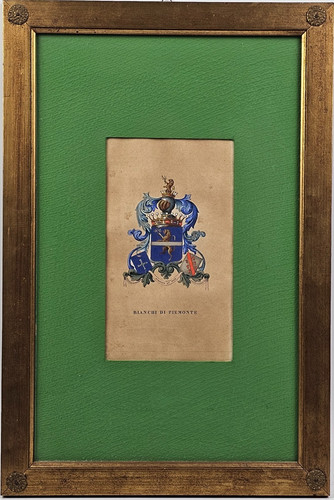 Stampa antica stemma - stemma, araldico