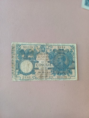 Banconota lire regno - lire,