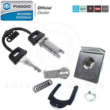 KIT SERRATURA COMPLETA BAULETTO ORIGINALE PIAGGIO VESPA FL2 HP 50 1991-1997
