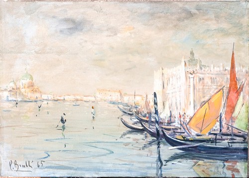 Dipinto olio tela - su, tela,