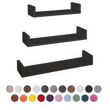 MENSOLE DA PARETE SET DI 3 PZ VARI COLORI MOD. CALAMITA