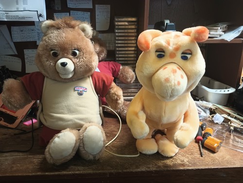 Teddy ruxpin his pal grubby - teddy, ruxpin,