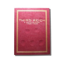 Terzo Reich argento 2 Reichsmark 1936-1939 cartella monete album apertura piatta