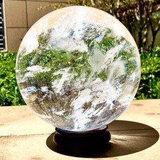 16,74 libbre sfera di quarzo trasparente fusione quarzo sfera di cristallo bianco guarigione