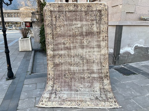 Tappeto turco vintage oushak - tappeto,