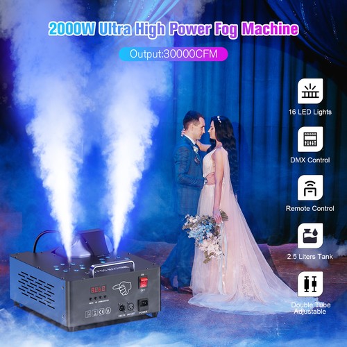 2000w nebelmaschine rgb led - 2000w,
