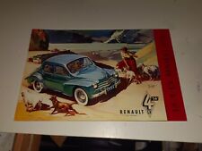 VECCHIO DEPLIANT RENAULT 4 CV
