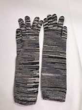 Guanti in Lana Donna - Missoni Sport - Grigio/Bianco/Nero - Tg M - NUOVO -