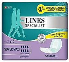 4 X PANNOLONI SAGOMATI LINES SPECIALIST per Adulti Super Maxi incontinenza