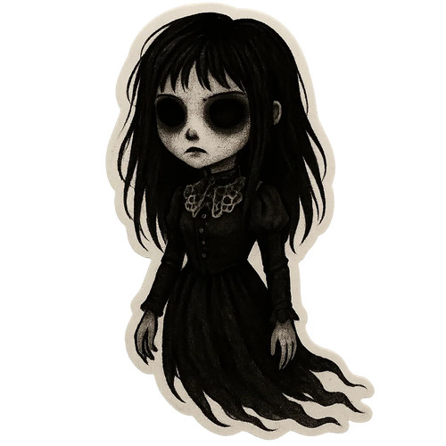 Adesivi ragazza fantasma - adesivi,
