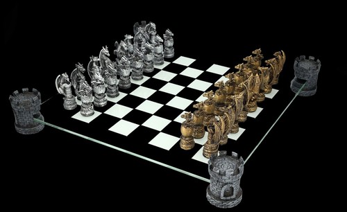 Gioco scacchi con scacchiera - gioco,