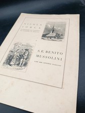 libro NICOLA IORGA a Benito MUSSOLINI 1935